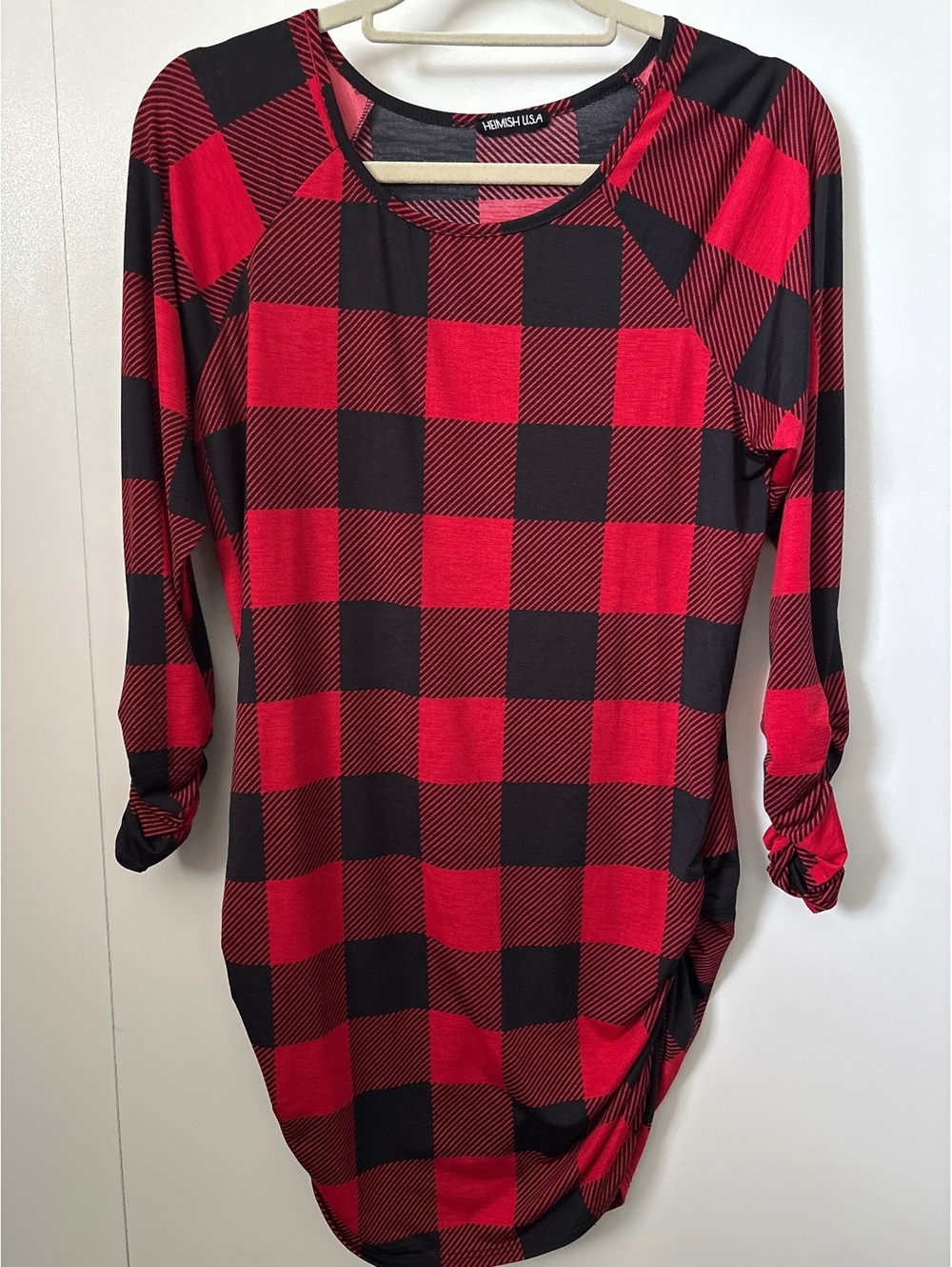 Heimish USA Buffalo Plaid Top, Women’s M